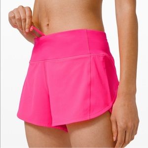 speed up mr short 4” lined pink lululemon